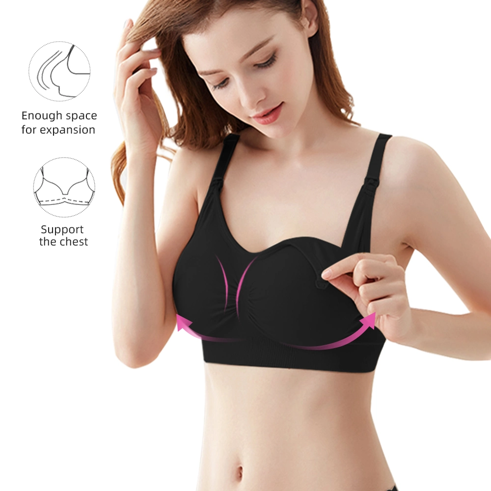 S-Shaper Wholesale Pregnant Women Maternity Nursing Bra Front Closure Seamless New Style Feeding Breast Bra