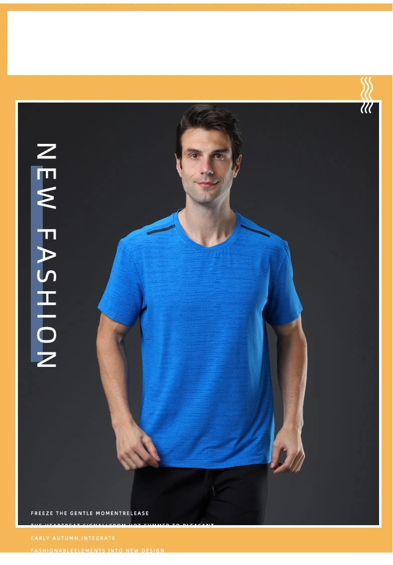 Sports T-Shirt Men′ S Summer Fitness Short Sleeve Breathable Large Quick Drying Clothes Loose Casual Outdoor Running Short Sleeve