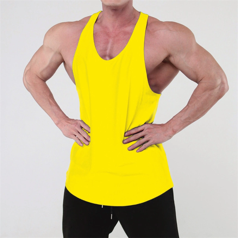 2022 Summer Blank Tank Top Men Sexy Stringer Gym Muscle Sport Mens Vests