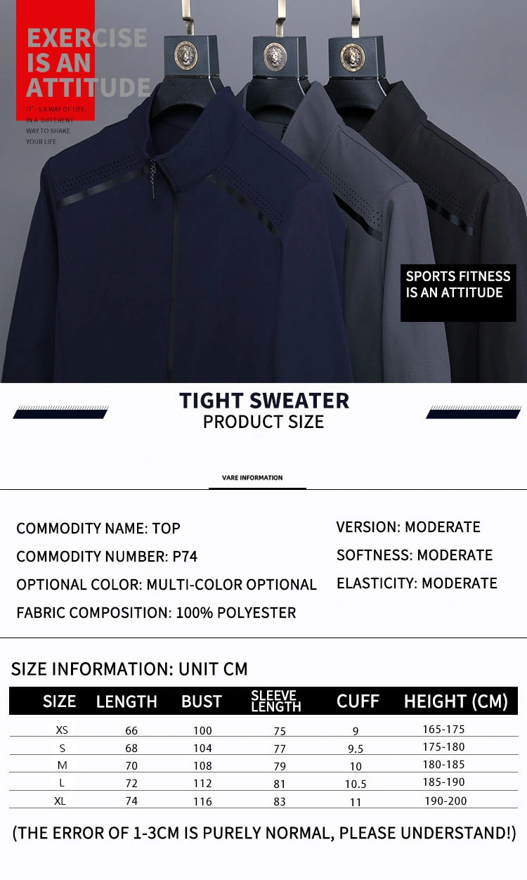 Wholesale Custom 100 Polyester Jacket Men Running Workout Sports Wear Fitness Gym Jacket